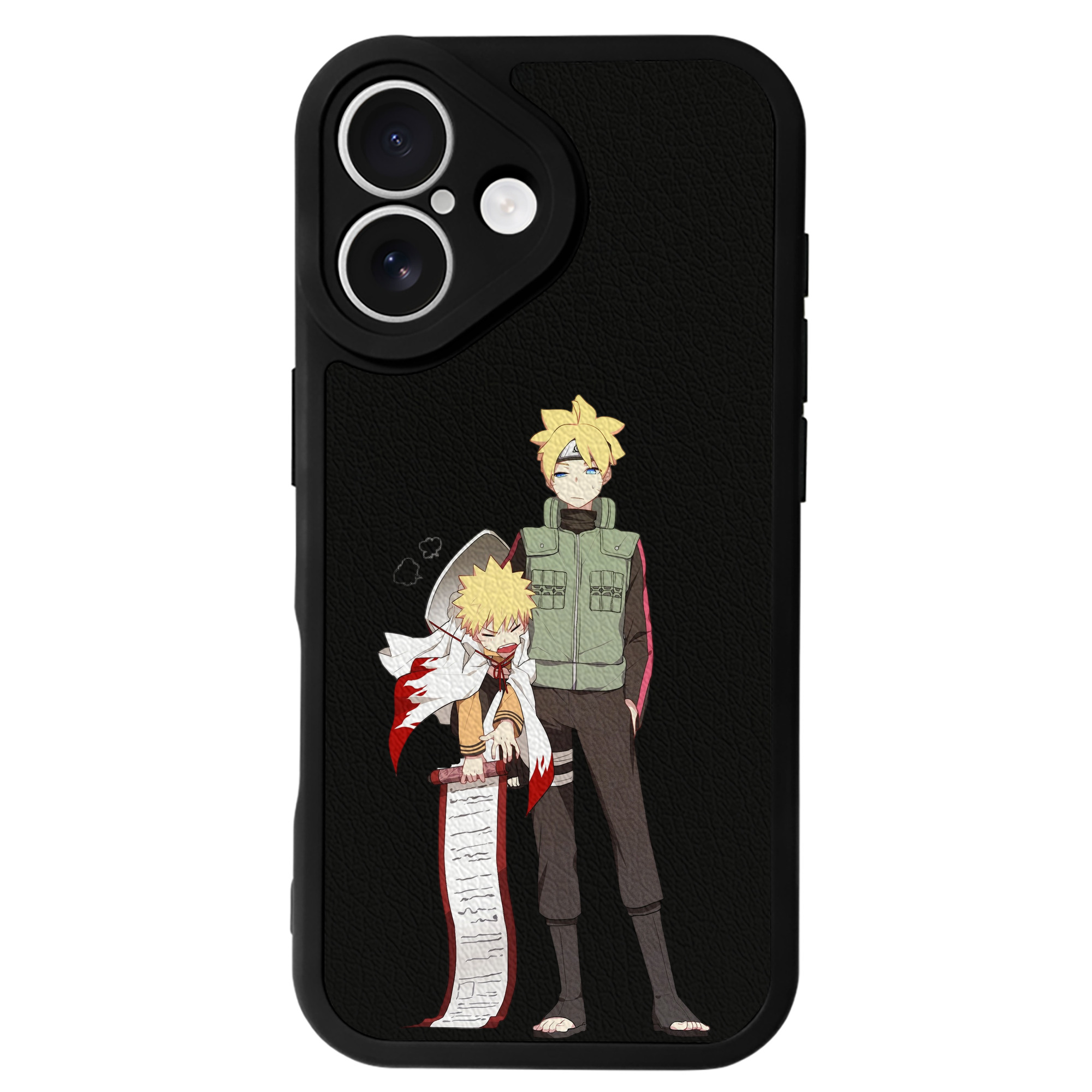 （画像用） NARUTO -ナルト- 波風 ミナト Namikaze Minato 【iPhone 16シリーズ対応】シリコンスマホケース（レザー調） 材質：シリコン
